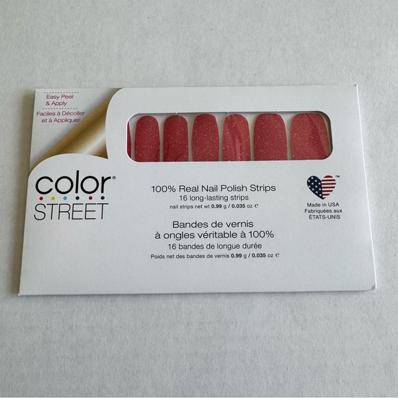 *Retired* Color Street: Cherry Float | Scarlet Red Glitter Valentine’s Day - Picture 3 of 15